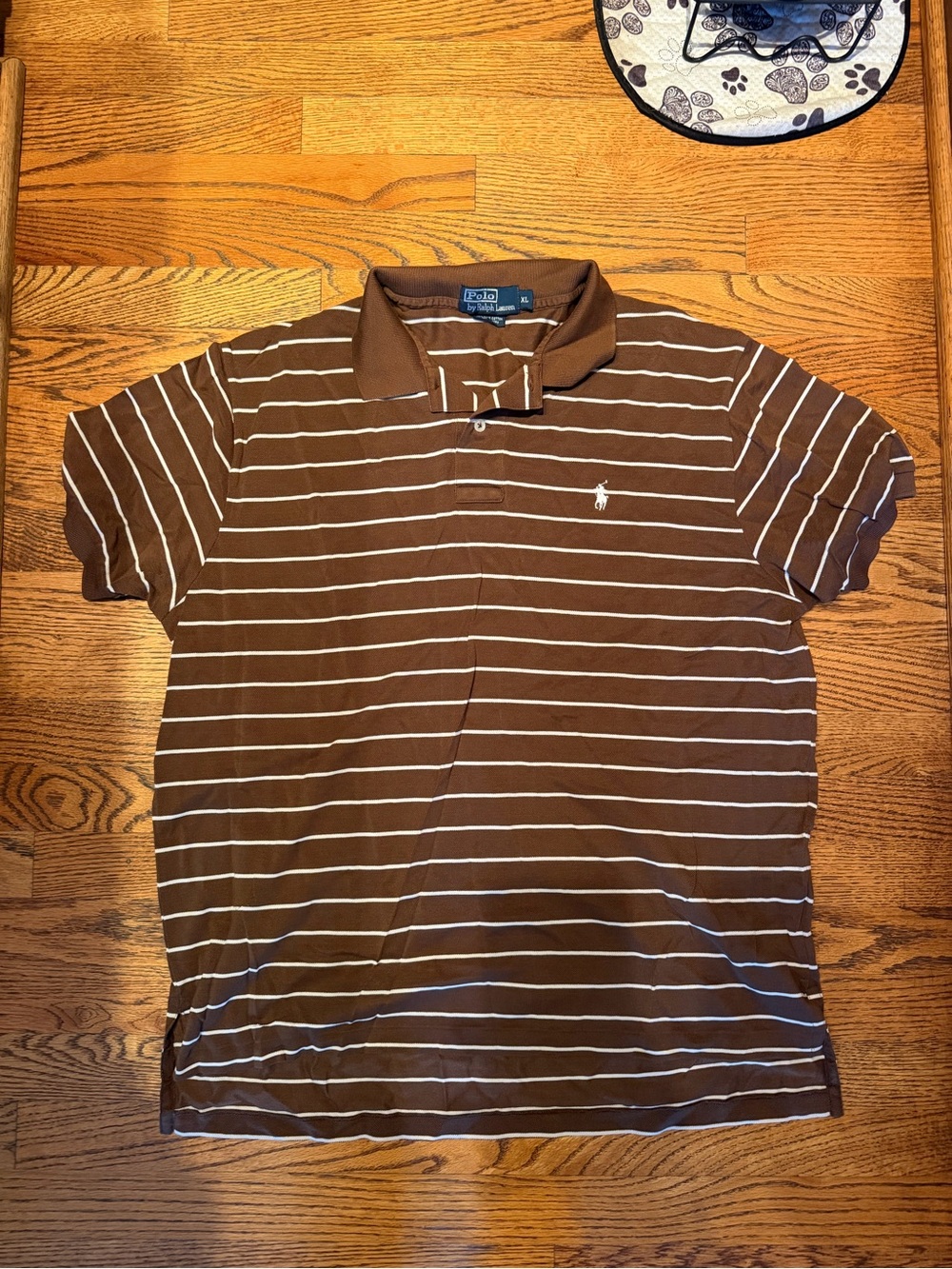 Polo by Ralph Lauren Brown Striped Polo Shirt size XL